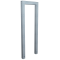 Lean-on hoop made of steel tube | Square tube 60 x 60 mm | without cross bar | total width: 450 mm | hot-dip galvanized